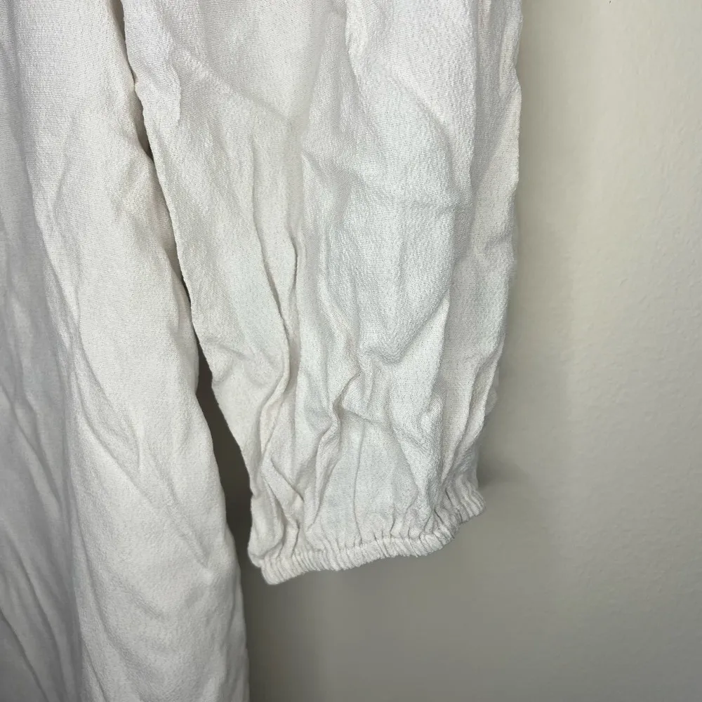 NWT Aritzia Sunday Best Delilah Longsleeve White Dress - Image 5