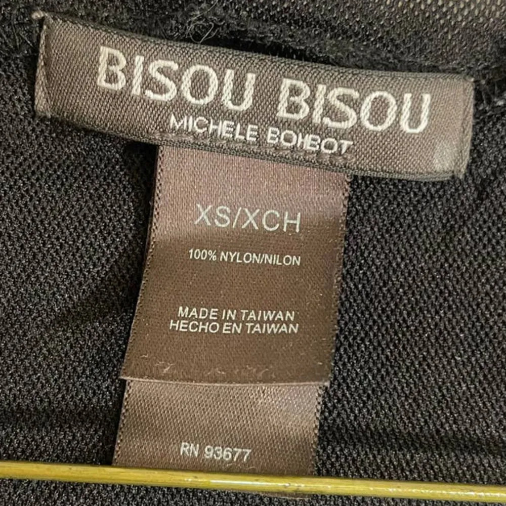 Bisou Bisou Black Blouse T Shirt XS Michele Bohbot‎ - Image 4