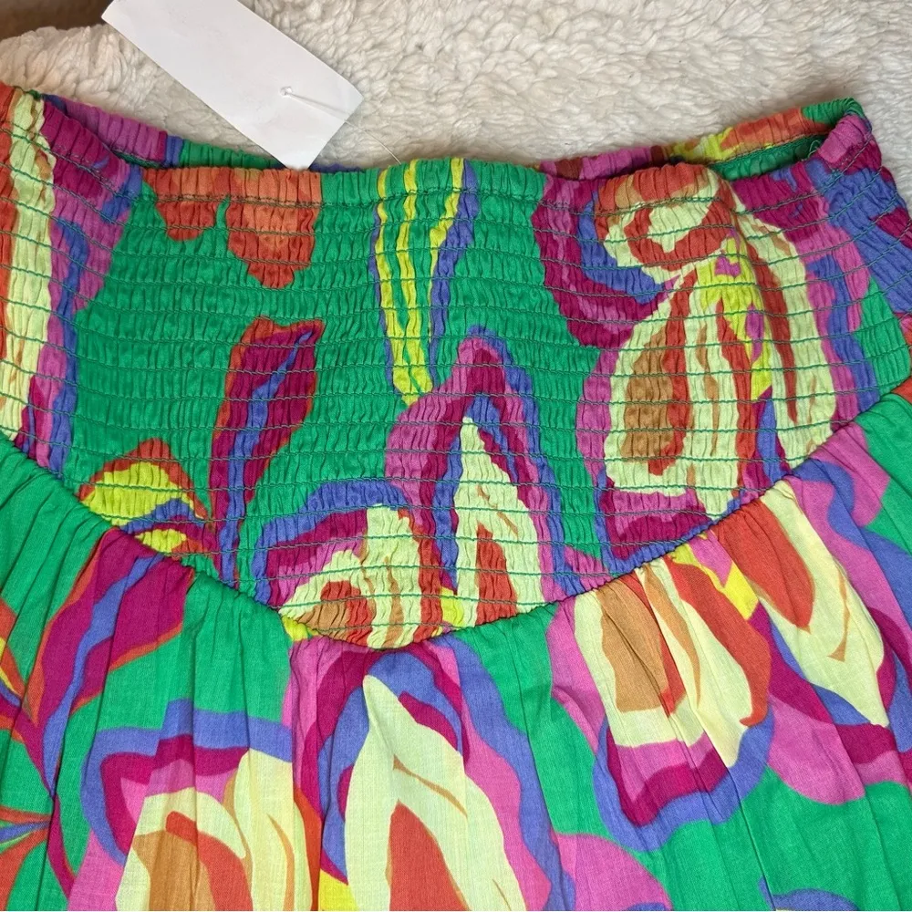 GB Floral Midi Skirt Made in India 100% Cotton
Gently used / Used once in time Green Size XS - Image 5