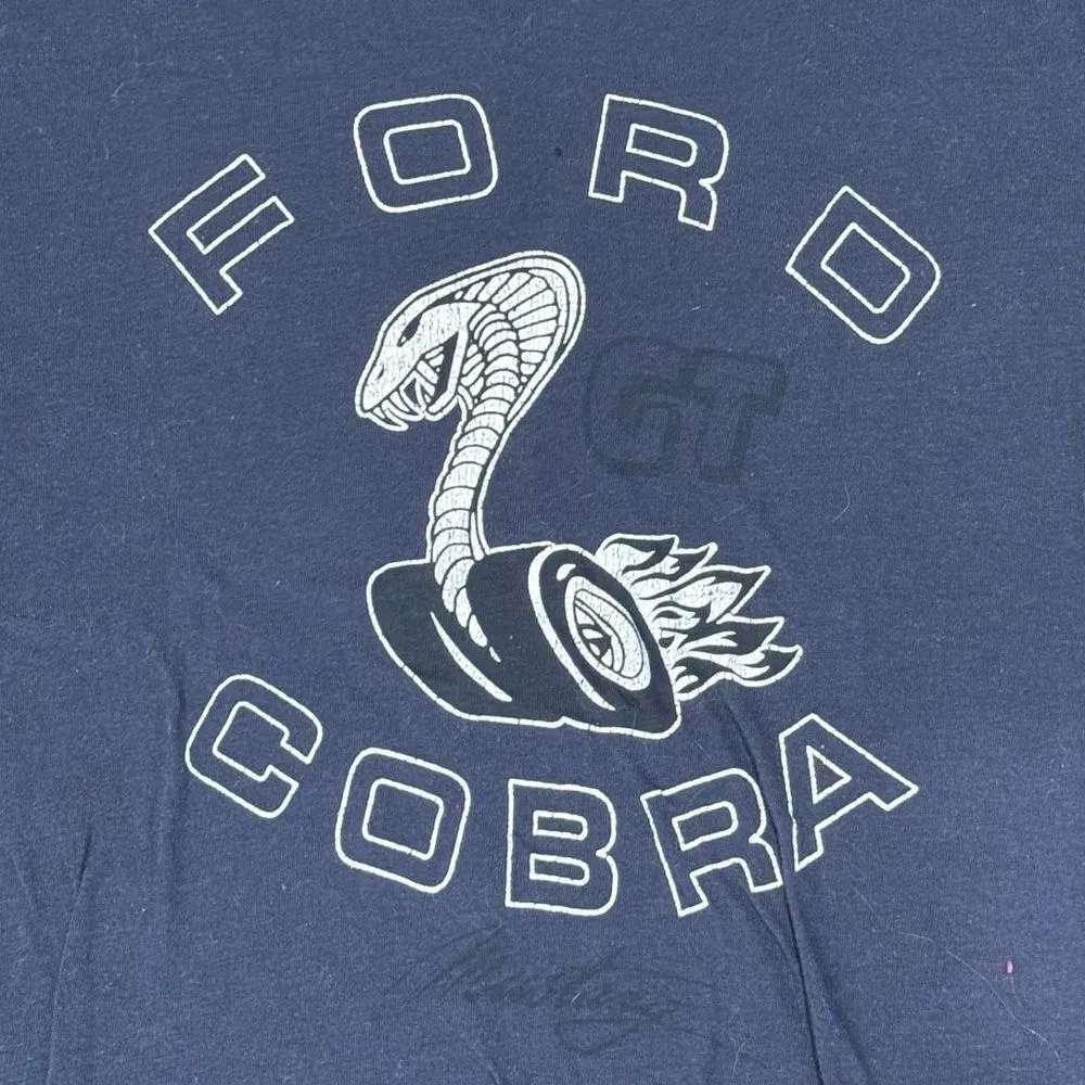 Lucky Brand Ford Cobra Short Sleeve Tee Shirt Women’s Medium Blue - Image 2