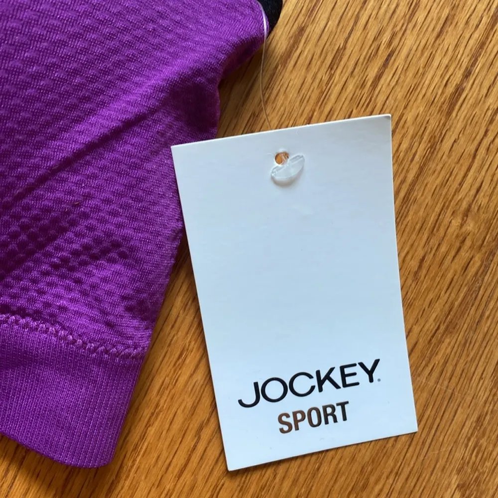 Jockey Women's Activewear Mid Impact Molded Cup Seamless Sports Bra. Size L NWT Size L - Image 7