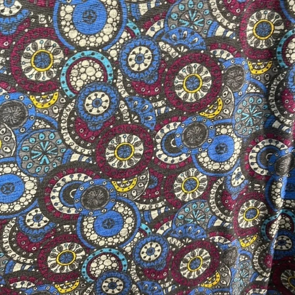 Women's Lularoe Blue Maroon White Gray Carly Hi-Low Dress Size XXS EUC #7372 - Image 2