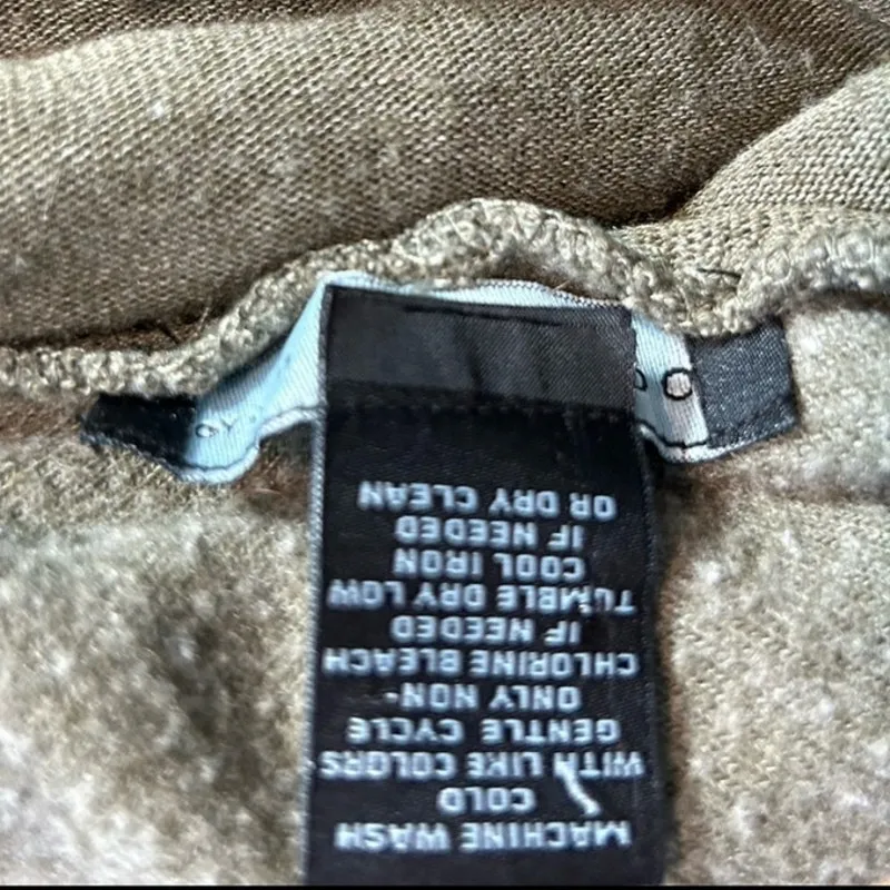 Joan Vass Olive Green Cowl Neck Off-Shoulder Sweater Dress M Midi Shift - Image 5