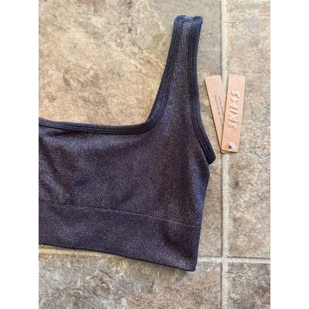 Skims Soft Smoothing Seamless Lurex Bralette Eclipse
Size XS - Image 6