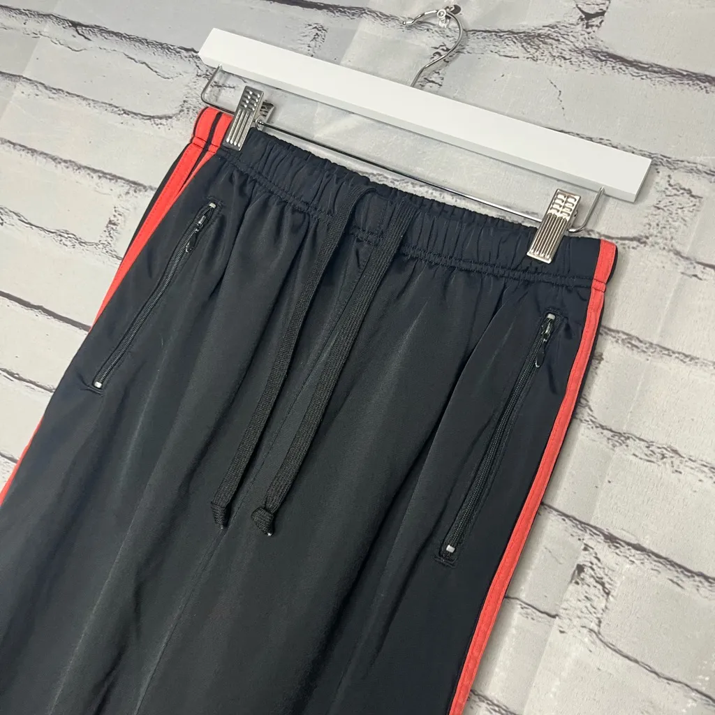 Adidas Black Jogger Sweatpants M Coral Stripe Streetwear Athletic Lounge Track - Image 7