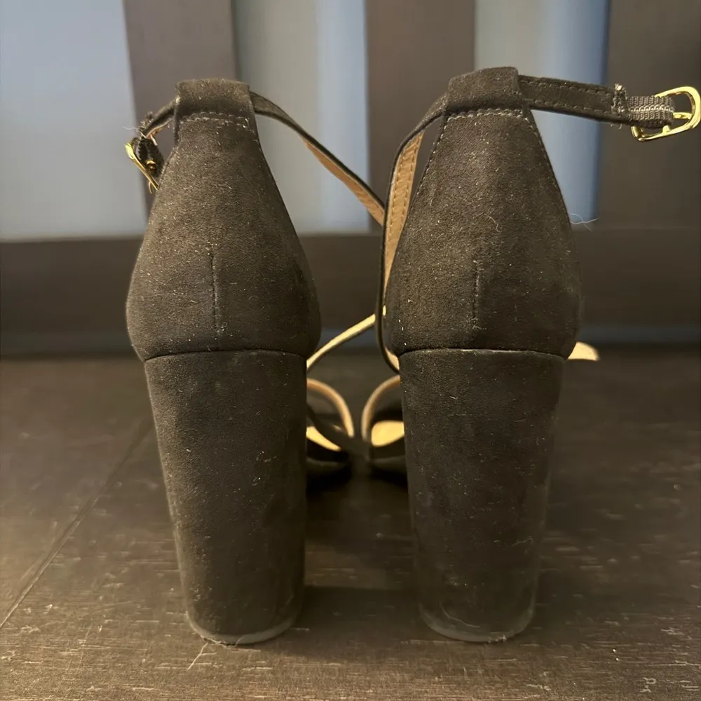 Merona Lulu Black Block Heel Ankle Strap Sandal Pumps Women’s Size 7 - Image 3