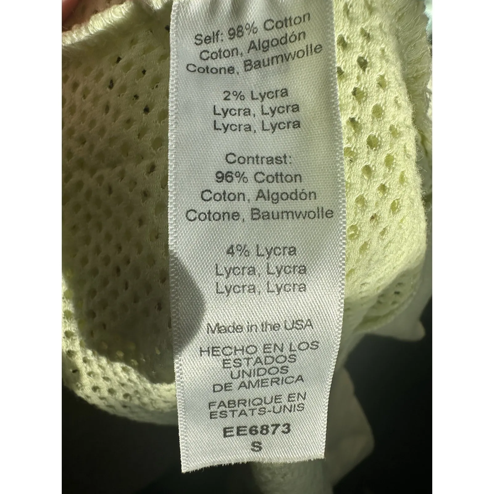 Michael Stars Jo Mesh Hoodie Lime Green Neon Yellow Size S EUC - Image 9