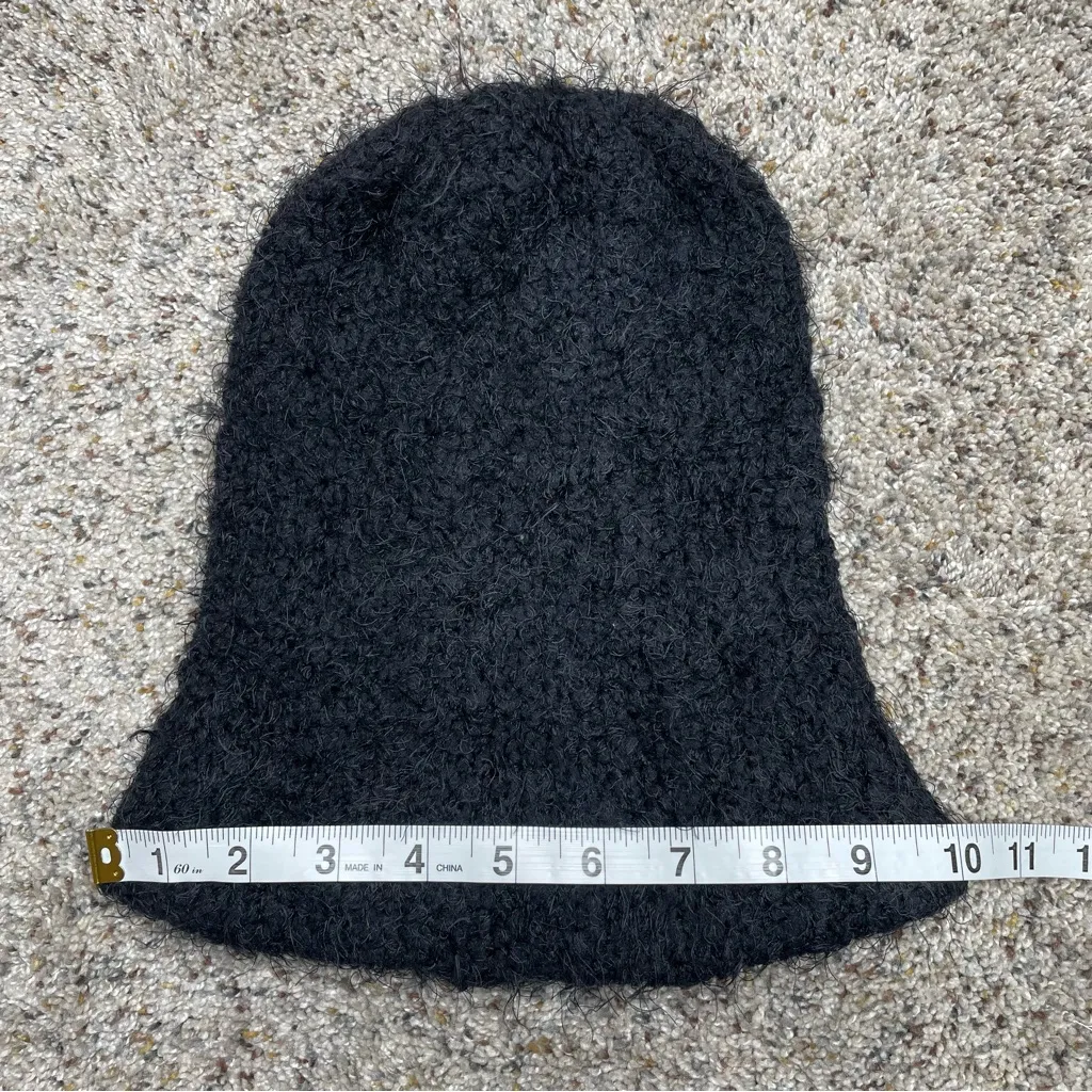 L.A. Hearts Fuzzy Knit Beanie Hat Black One Size PacSun Winter Outerwear - Image 4