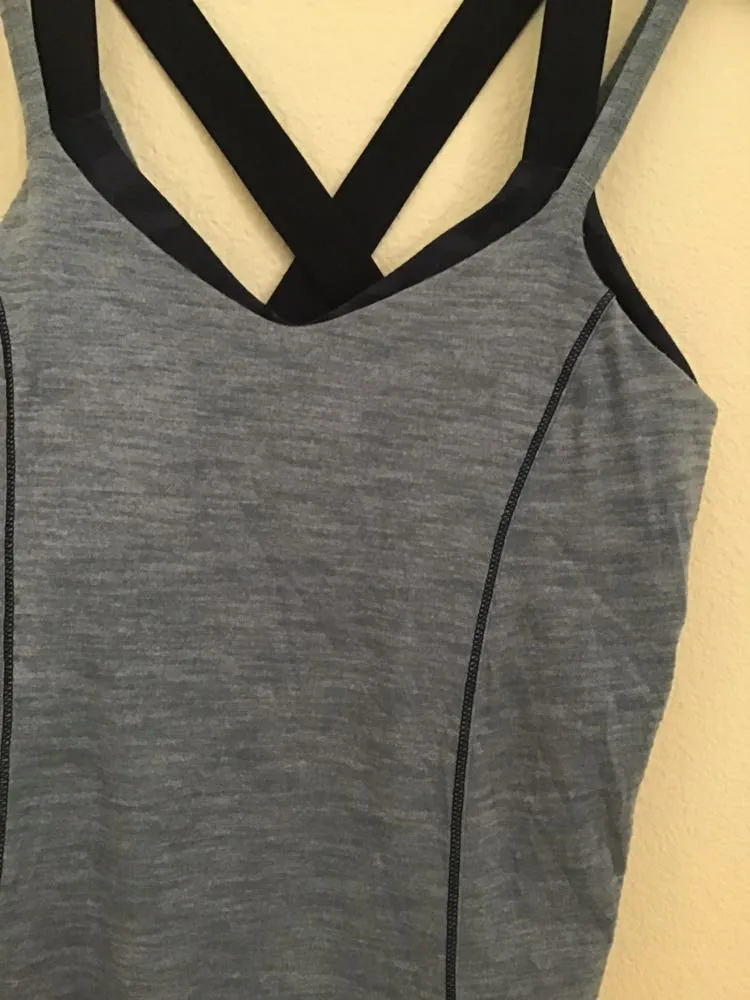 Lululemon Strappy Blue Tank Top - Image 3