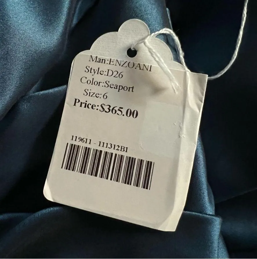 36.5 Enzoani Strapless Cocktail Mini Dress Sweetheart Neckline Size 6 New w/Tag $ - Image 13