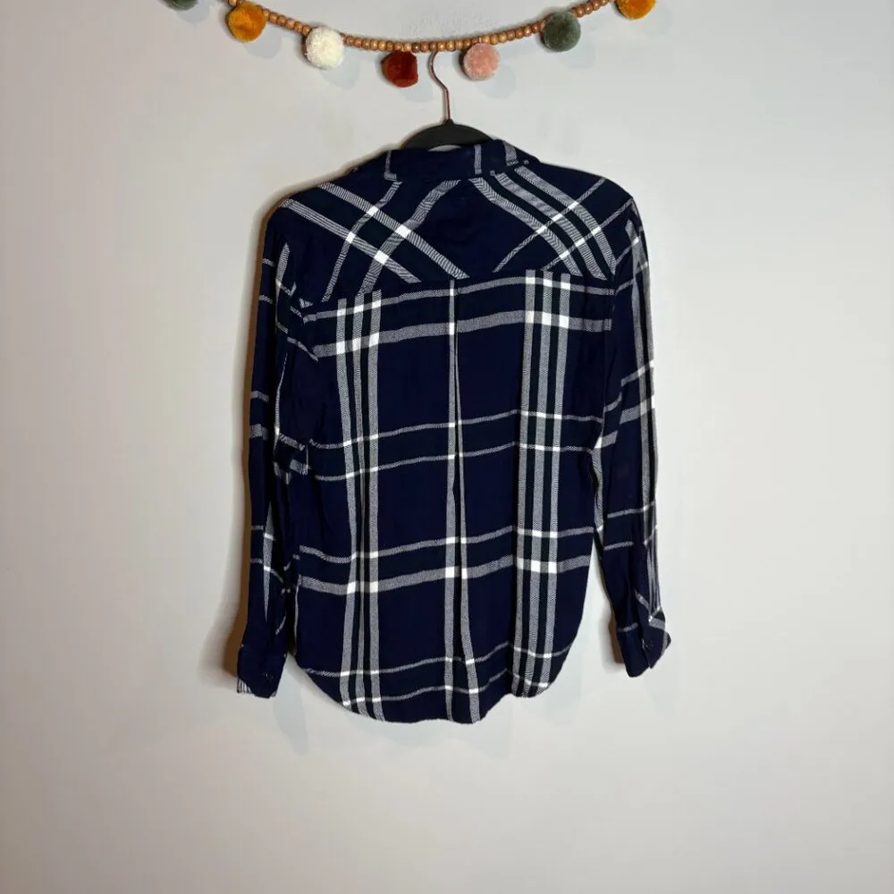 Rails Hunter Night White Forest Plaid Button Shirt - Image 6
