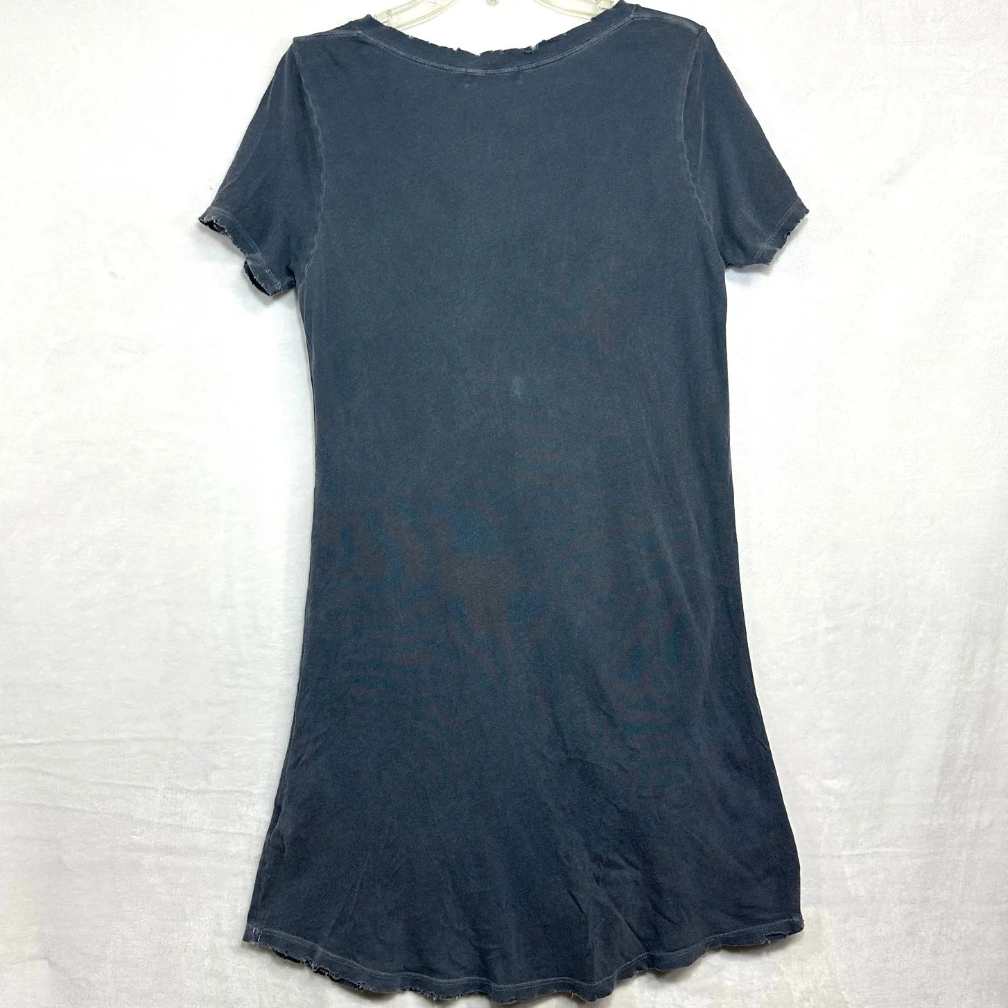 n:Philanthropy Small Gray Distressed Shirt Dress Ripped Morrison Knot Athleisure - Image 6