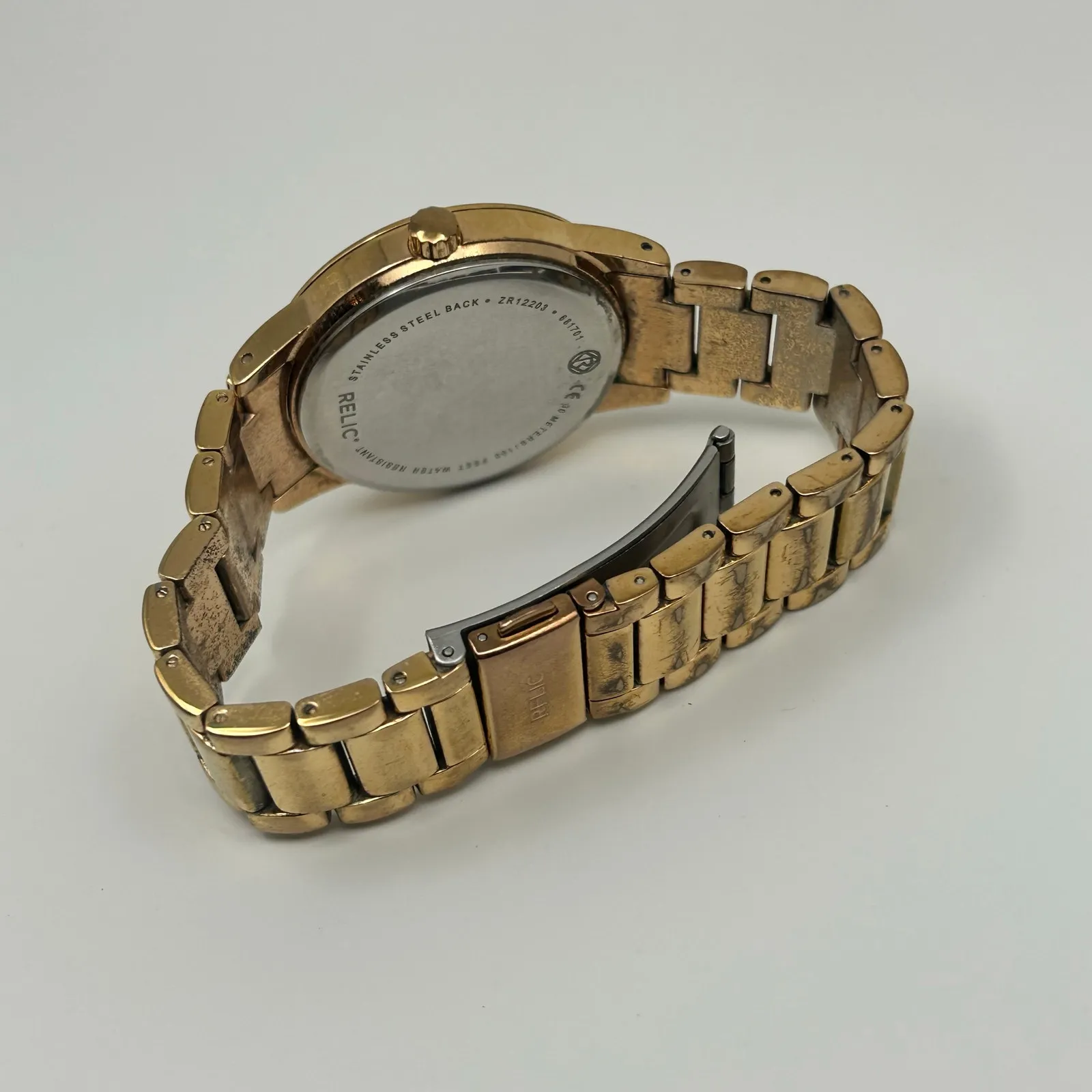 Relic Rose Gold Mother Pearl Dial Women’s Watch, 38mm Working New Battery - Image 6