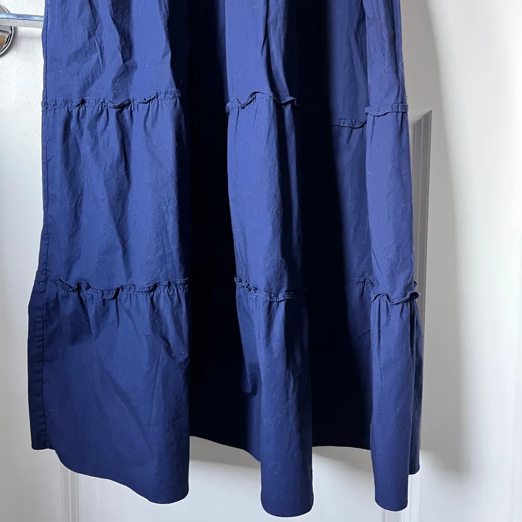 Hill House Home Navy Blue The Nap Midi Sleeveless Dress Women's Medium - Image 6