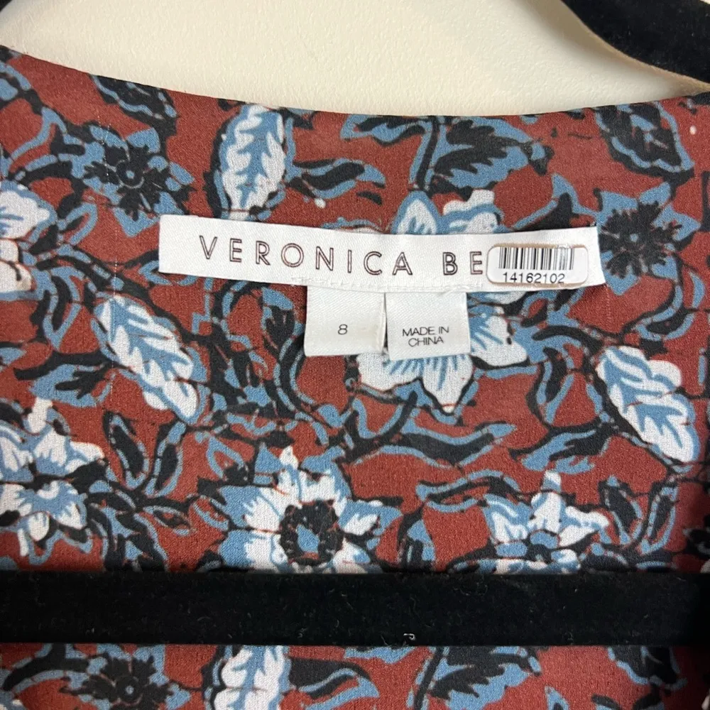 Veronica Beard Anjali Stretch Silk Mini Dress Size 8 Cottagecore Designer - Image 7