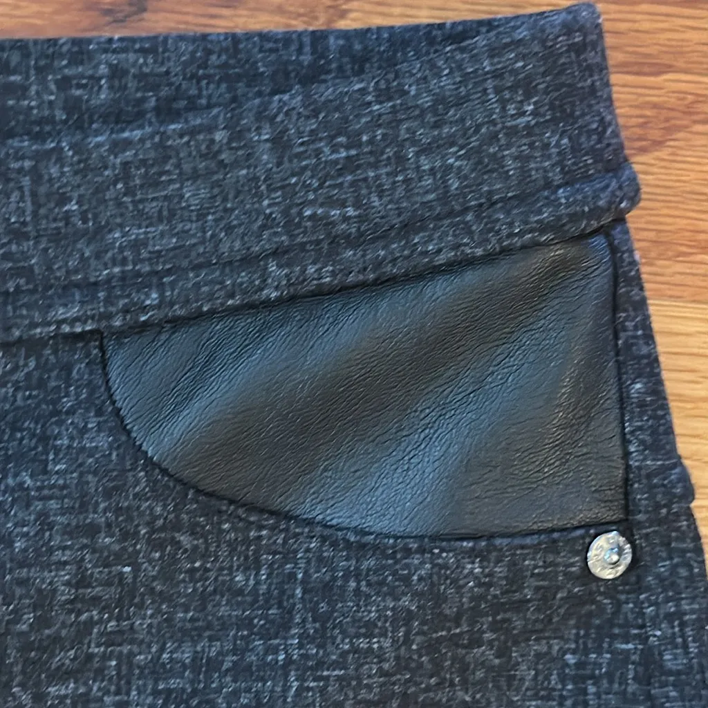 DKNY Gray Slip One Slim Fit Tailored Legging Pants Sz M - Image 4