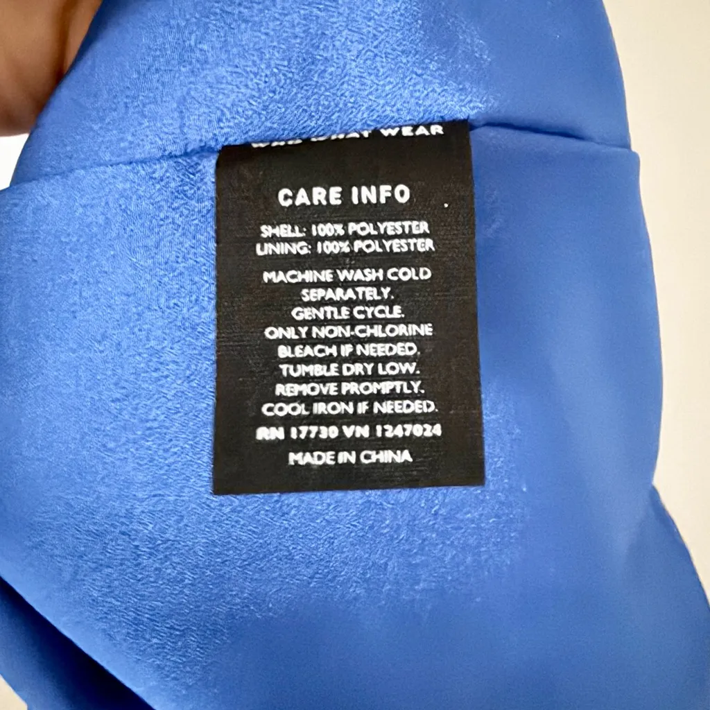 Who What Wear Halter Maxi Dress in Blue & White Floral - Size S - Image 7