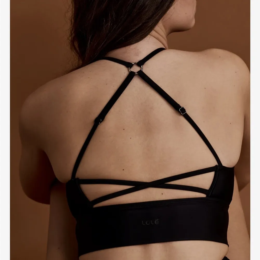 Lolë MER ATHLETIC High Neck Bikini Top Black size XS like new - Image 3