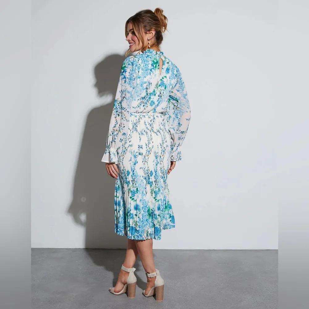 VICI Tempe Floral Ruffle Midi Dress Size Small EUC - Image 2