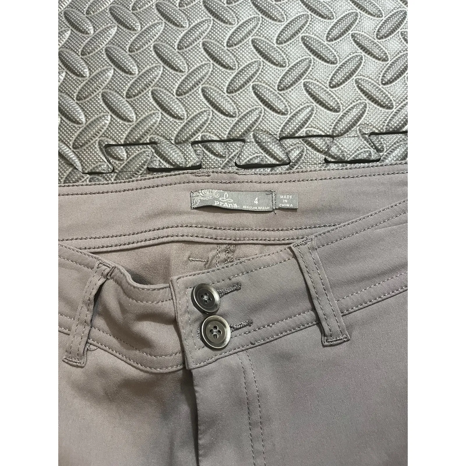 Prana Halle Womens Hiking Pants Outdoor Gorpcore Gray Athletic Size 4 - Image 3