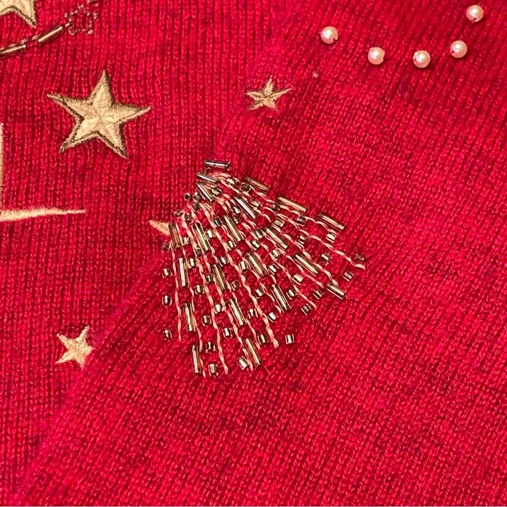 Johnny Was Biya  Xandra V-Neck Sweater Wool Cashmere Knit Pullover Sz XL NWOT - Image 10