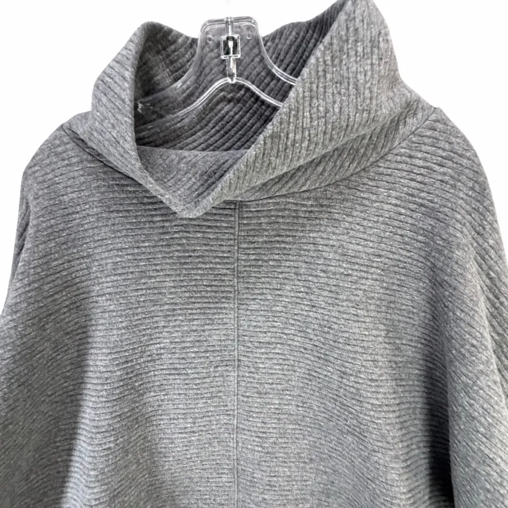 Zella Carey Ridge Pullover Sweater Womens XL Gray Funnel Neck Cozy Sporty Casual - Image 4