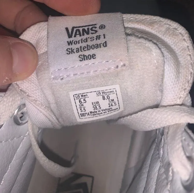 Vans White High Top - Image 5