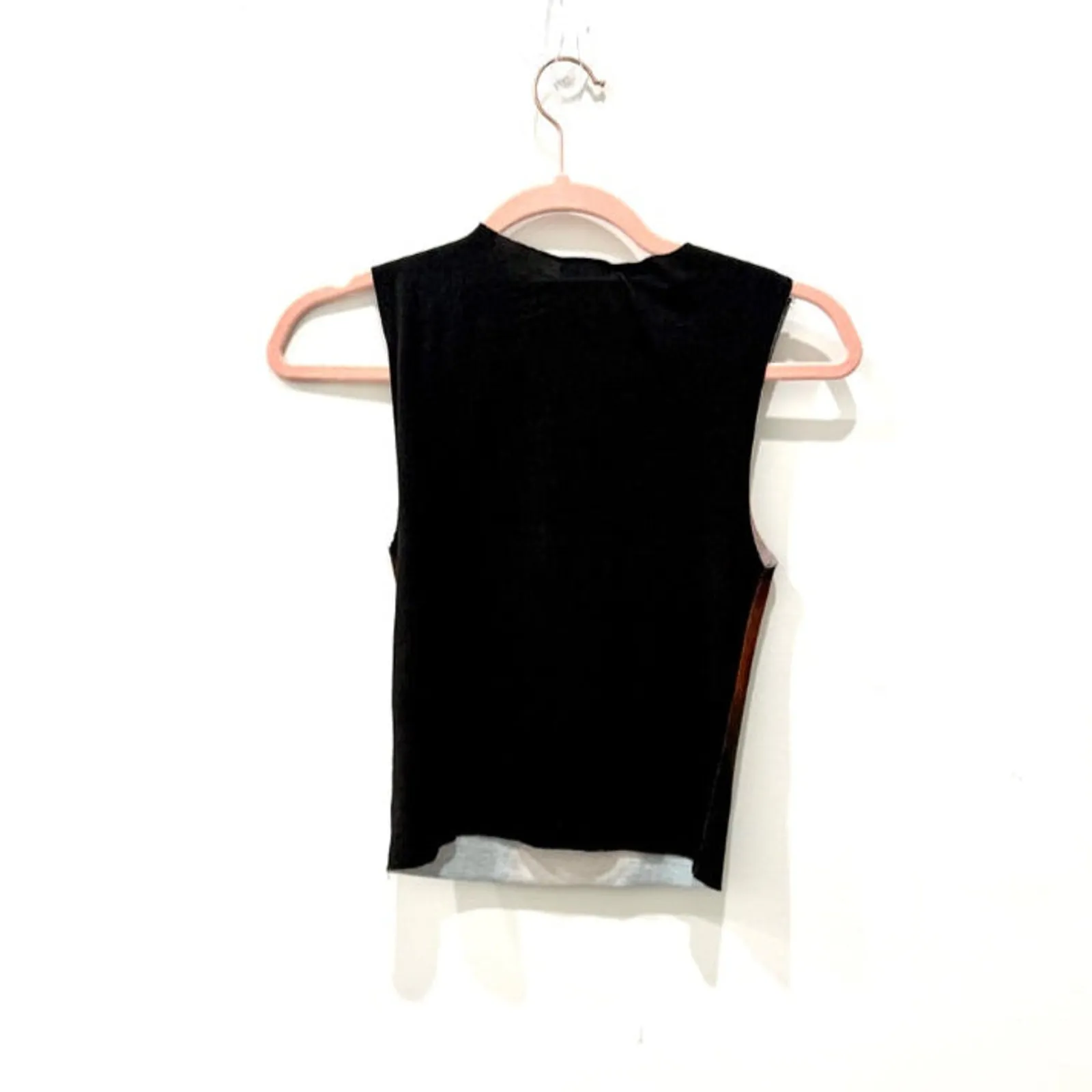 NWT Jaded London Slinky Flame Lips Sleeveless Tank Top Black/Red Women's Size 0 - Image 4