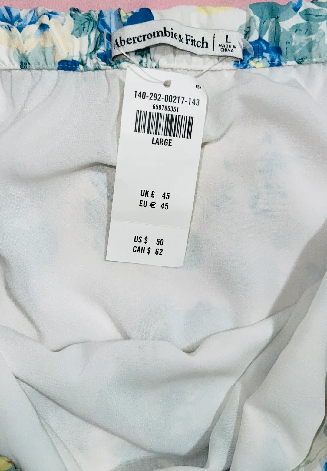 Faux Silk Tube Blouse - Large - Image 5