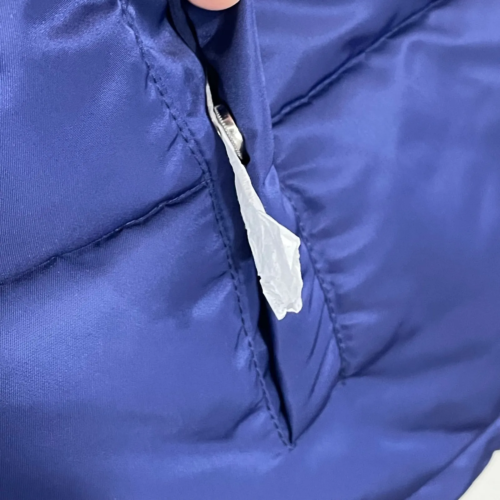 NWT WeWoreWhat Blue XS Zip Off Sleeve Puffer Jacket Convertible Vest Nylon‎ Poly - Image 5