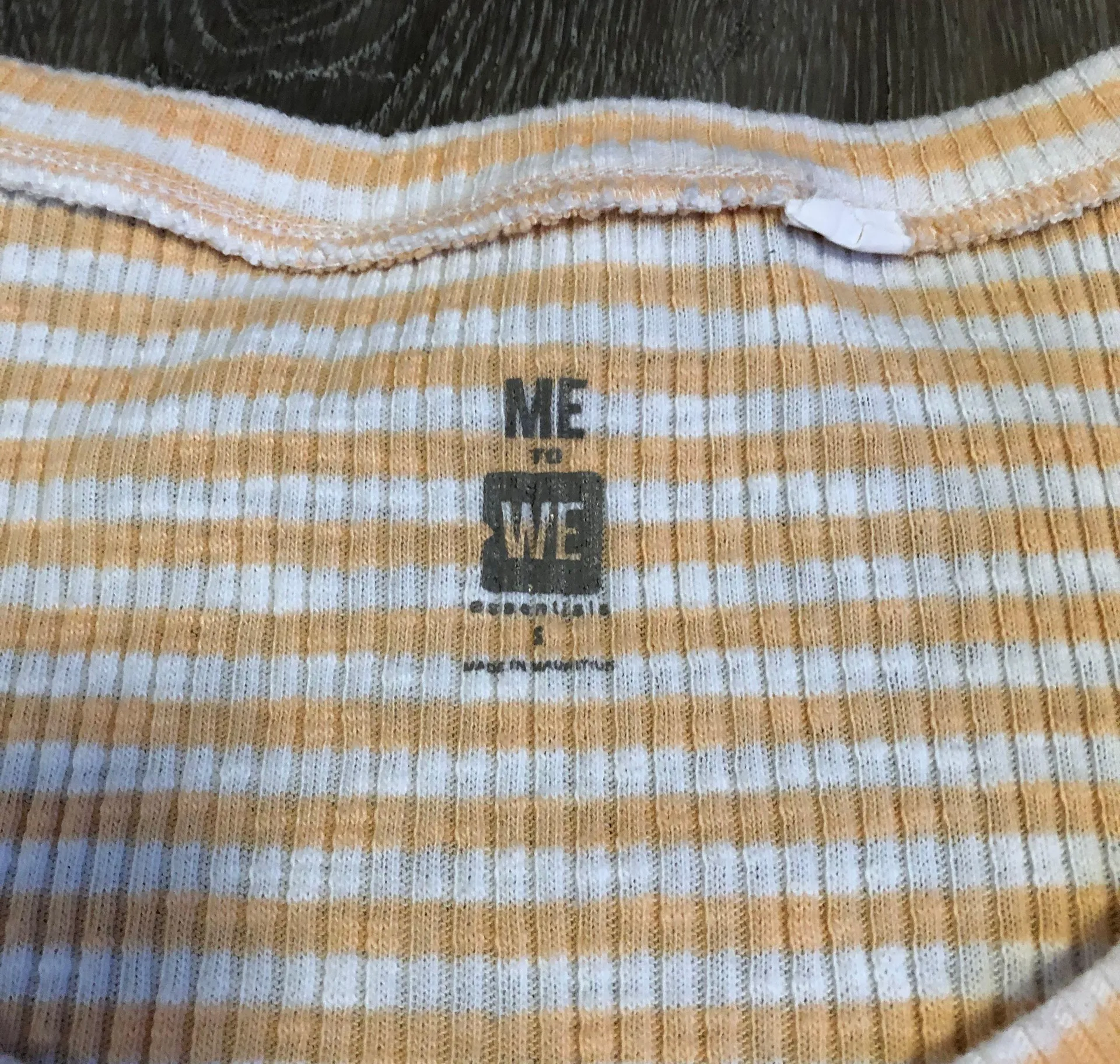 me to we orange and white striped shirt - Image 4