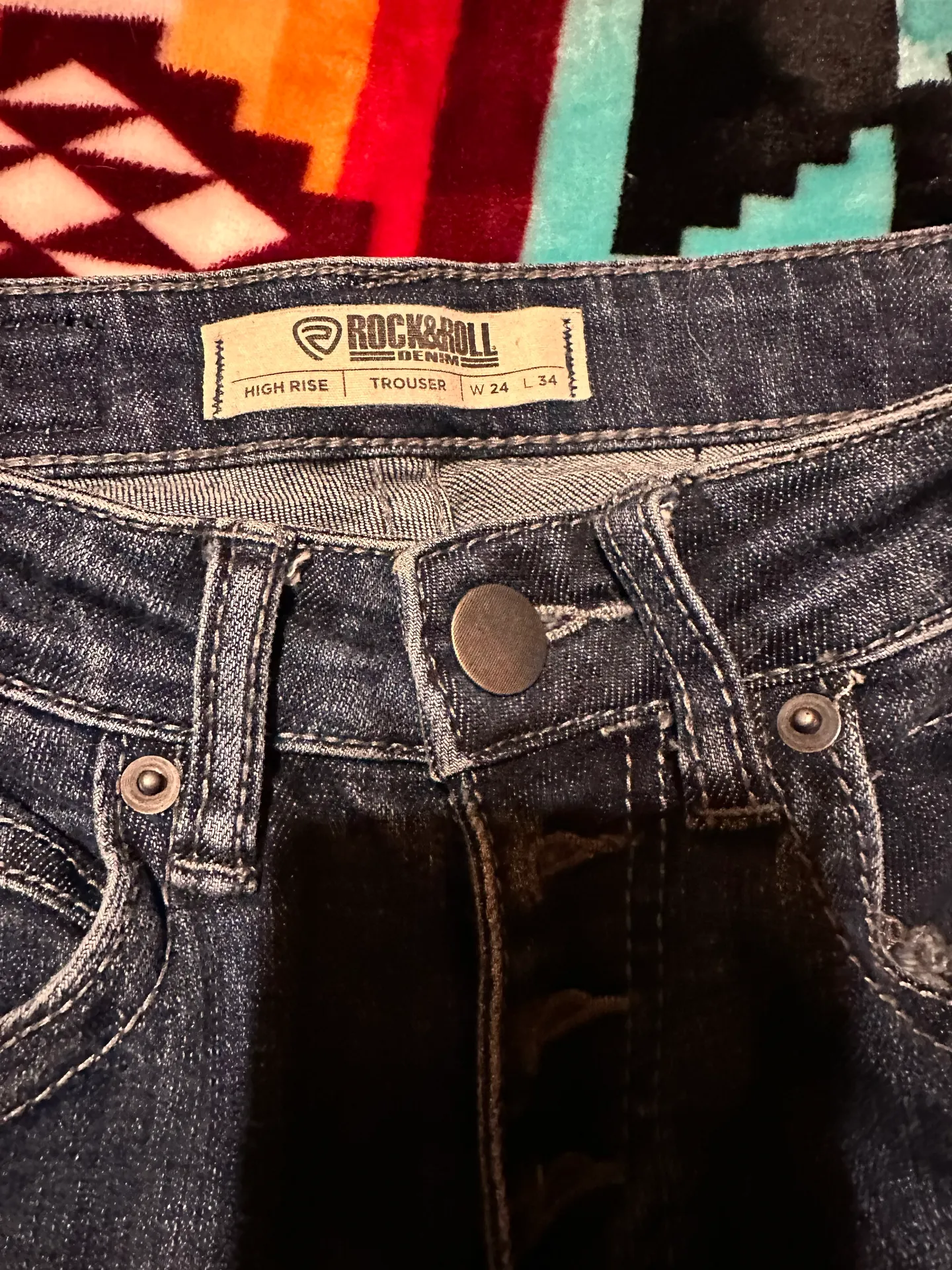 rock and roll denim trousers Size 24 - Image 6