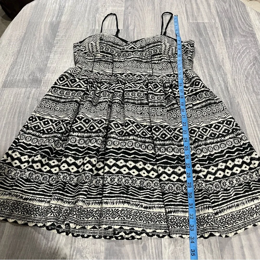 American Rag Black White Boho Dress; X-Large - Image 2