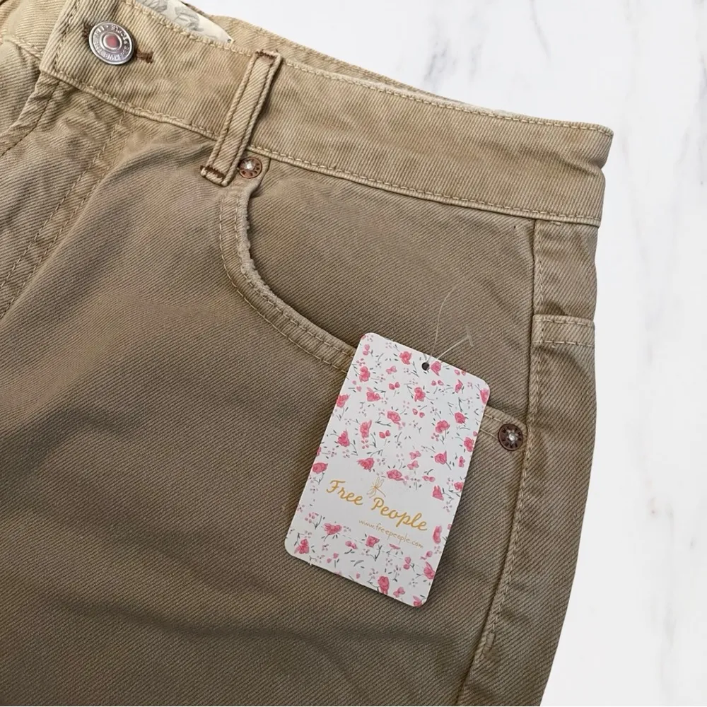 We The Free Tan Straight Leg Jeans - Image 6