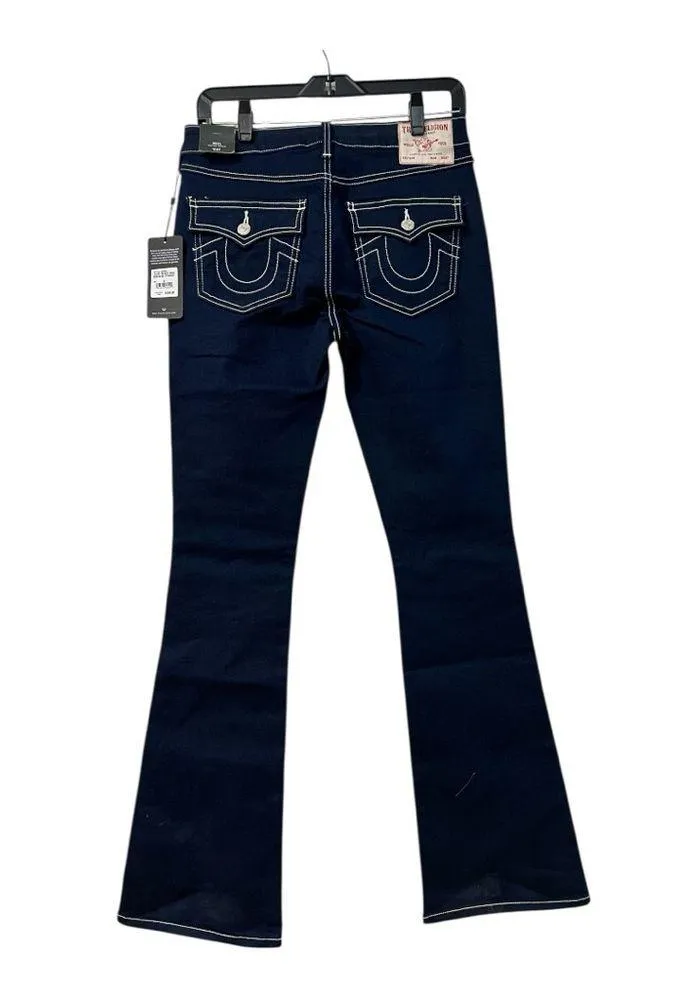 TRUE RELIGION VINTAGE BECCA BIG T FLAP BOOTCUT JEAN size 27 NWT - Image 6