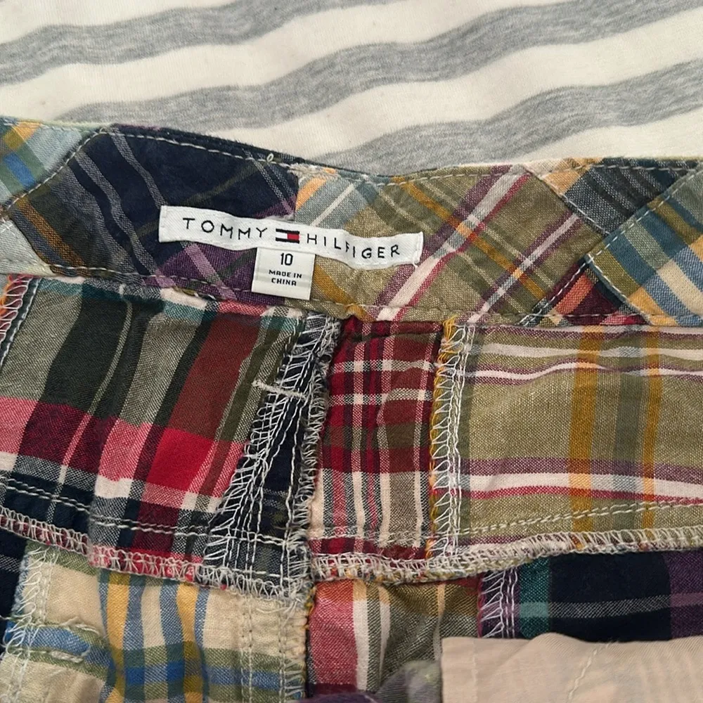 Plaid patchwork mini skirt - Image 3