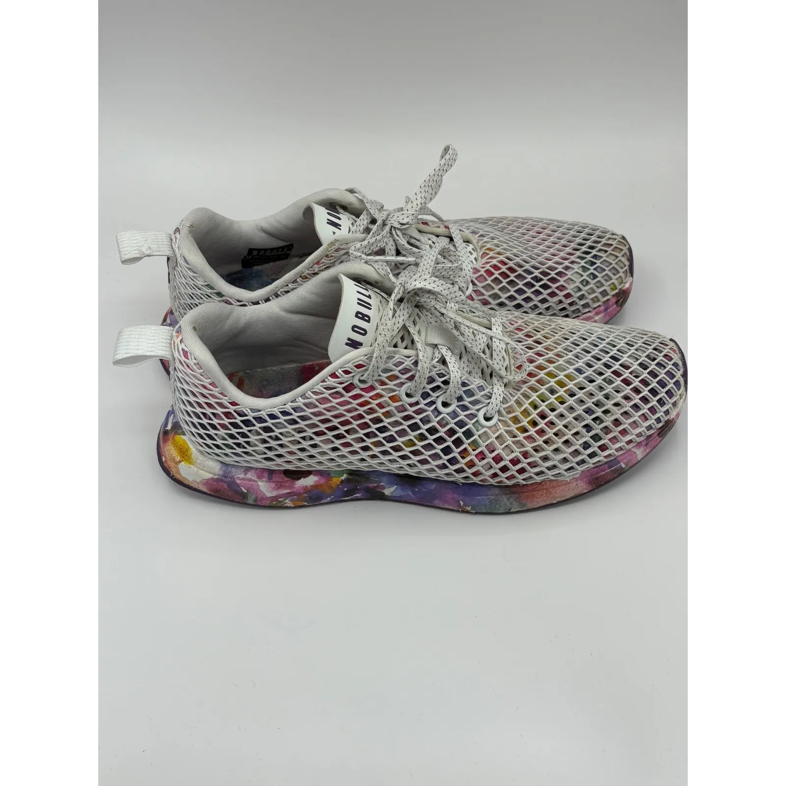 NOBULL Training Shoes Size W8.5 M7 US Multicolor NOBULL Floral Mesh Runners - Image 4