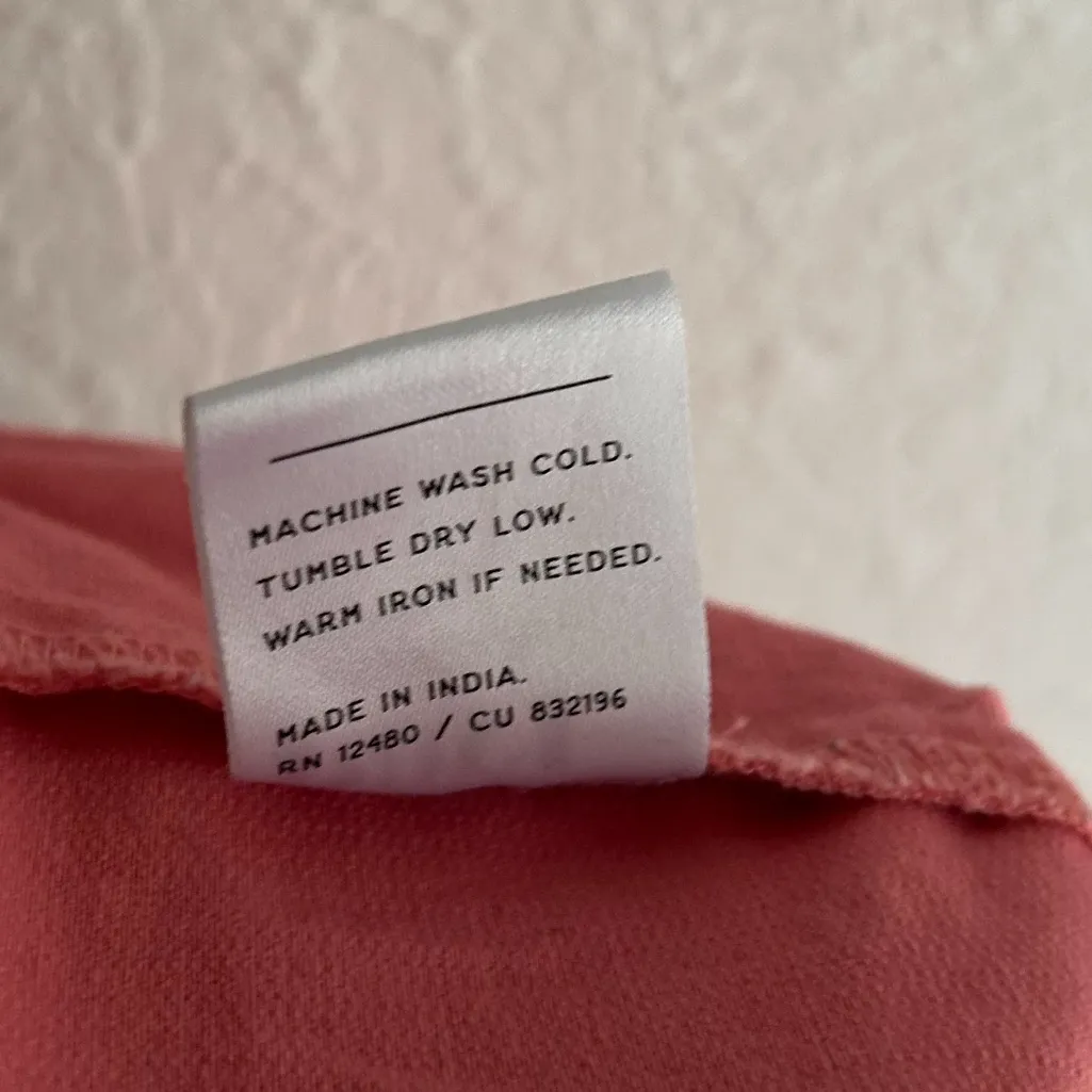 Pact Woven Drawstring Twill Short Paprika Sz Large Organic Cotton - Image 6