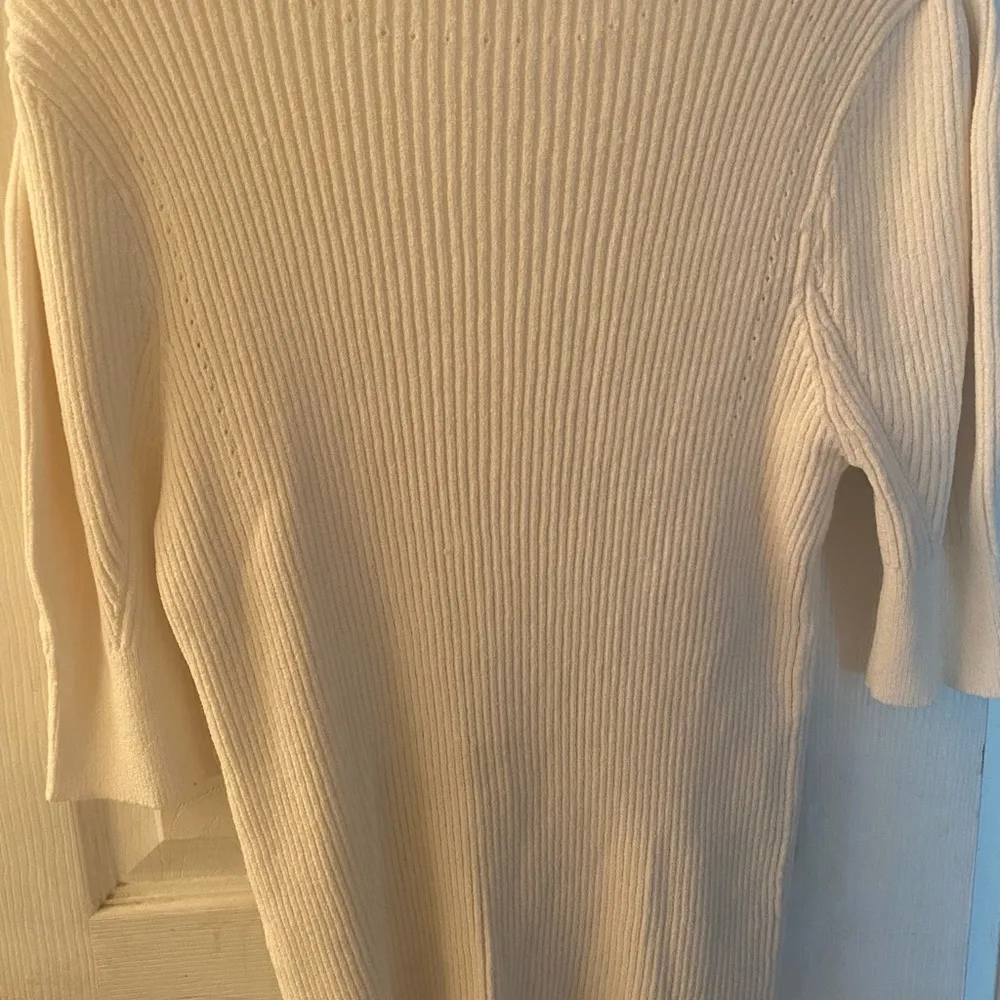 Frame-denim Off White Crew Top, NWT, XL - Image 3