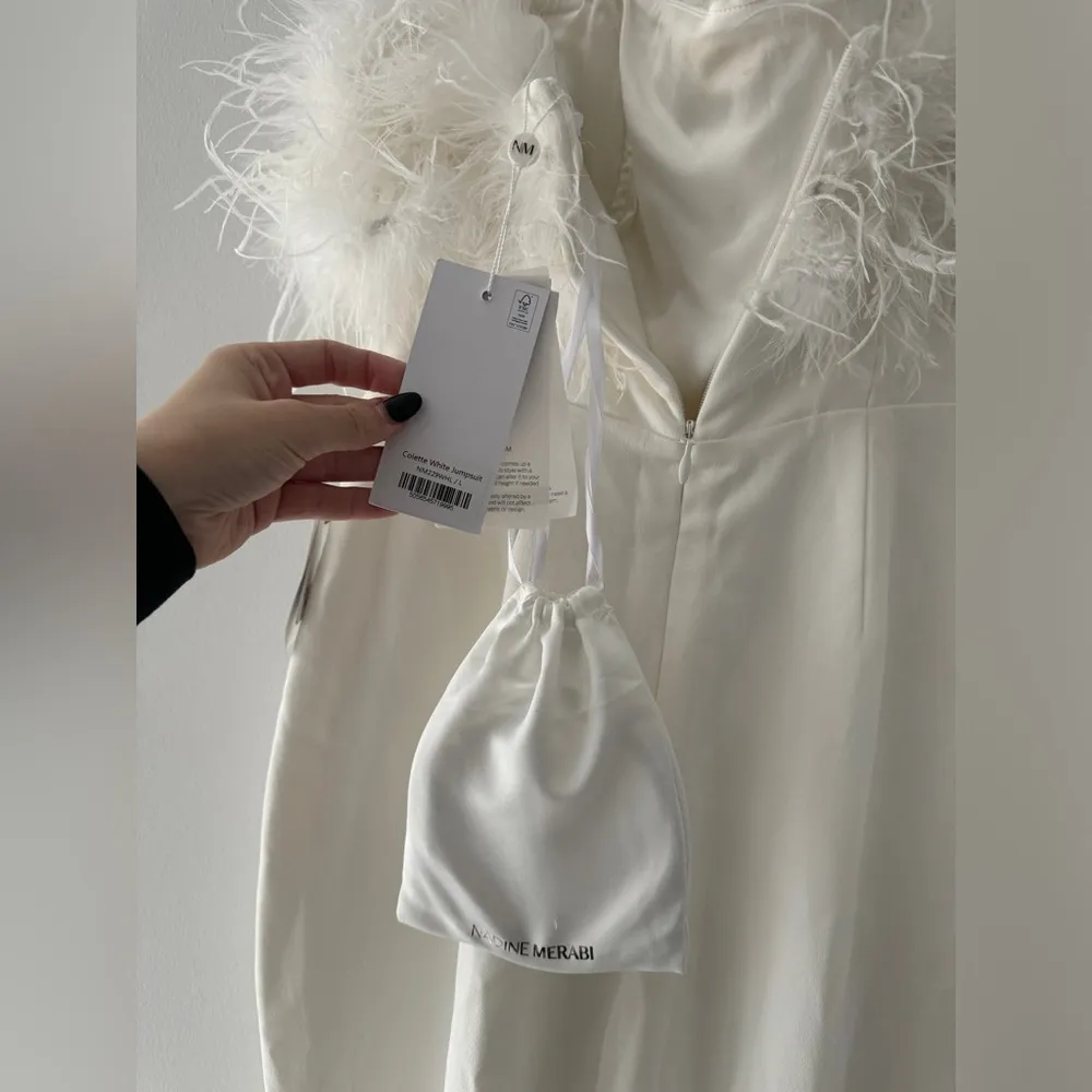 NADINE MERABI NWT Colette White Jumpsuit 10 - Image 13