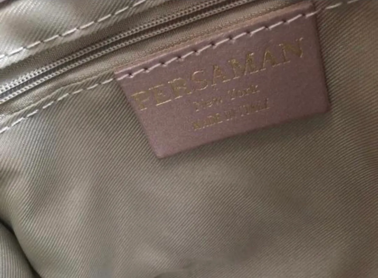 Persaman New York Satin Pink Purse - Image 6
