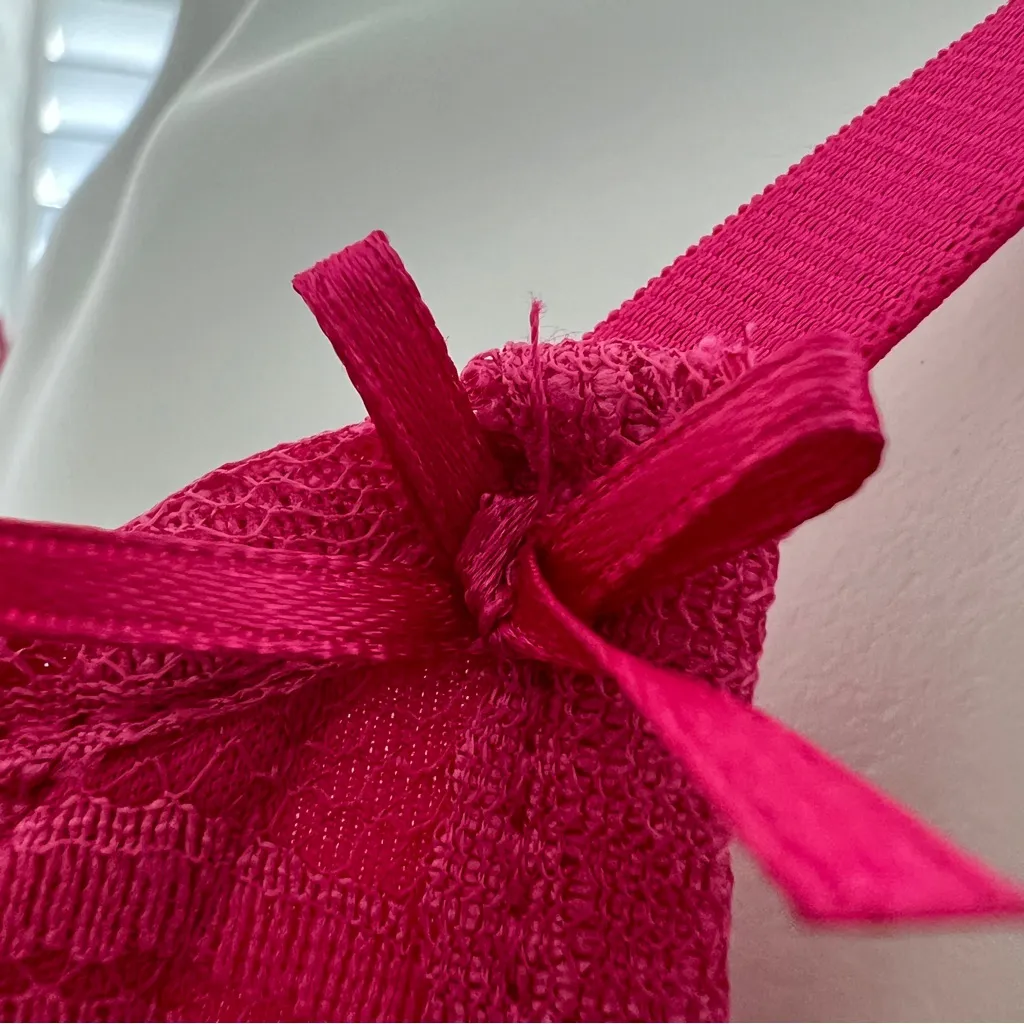 Pink Lace Corset Top MEDIUM NWT - Image 7