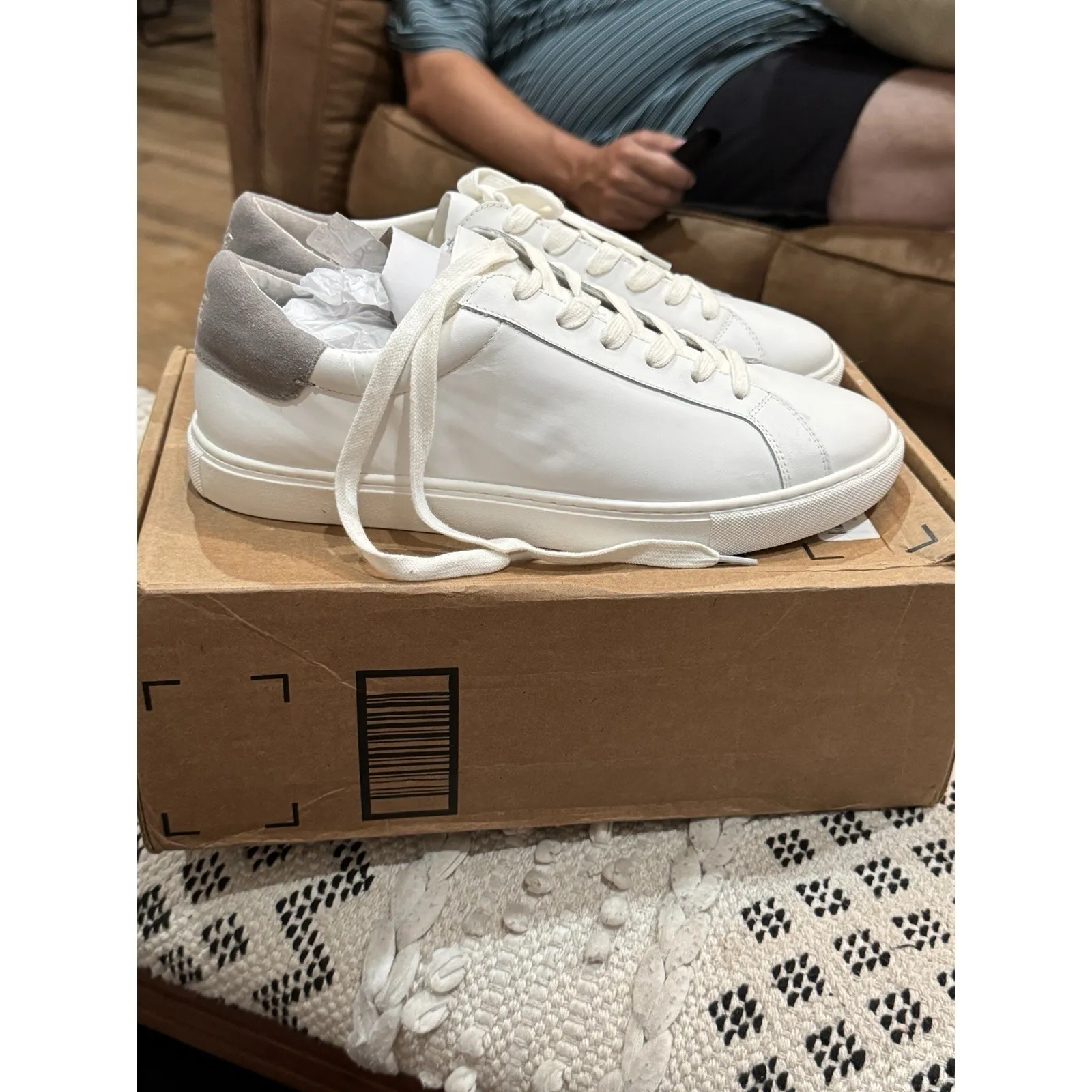 Sam Edelman LUPITA Women's Fashion Casual Sneakers Leather White‎ Size 11 - Image 4