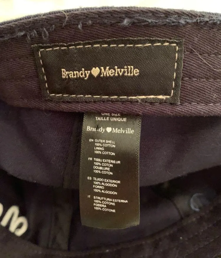 Brandy Melville Navy “ New York” Hat  - Image 4