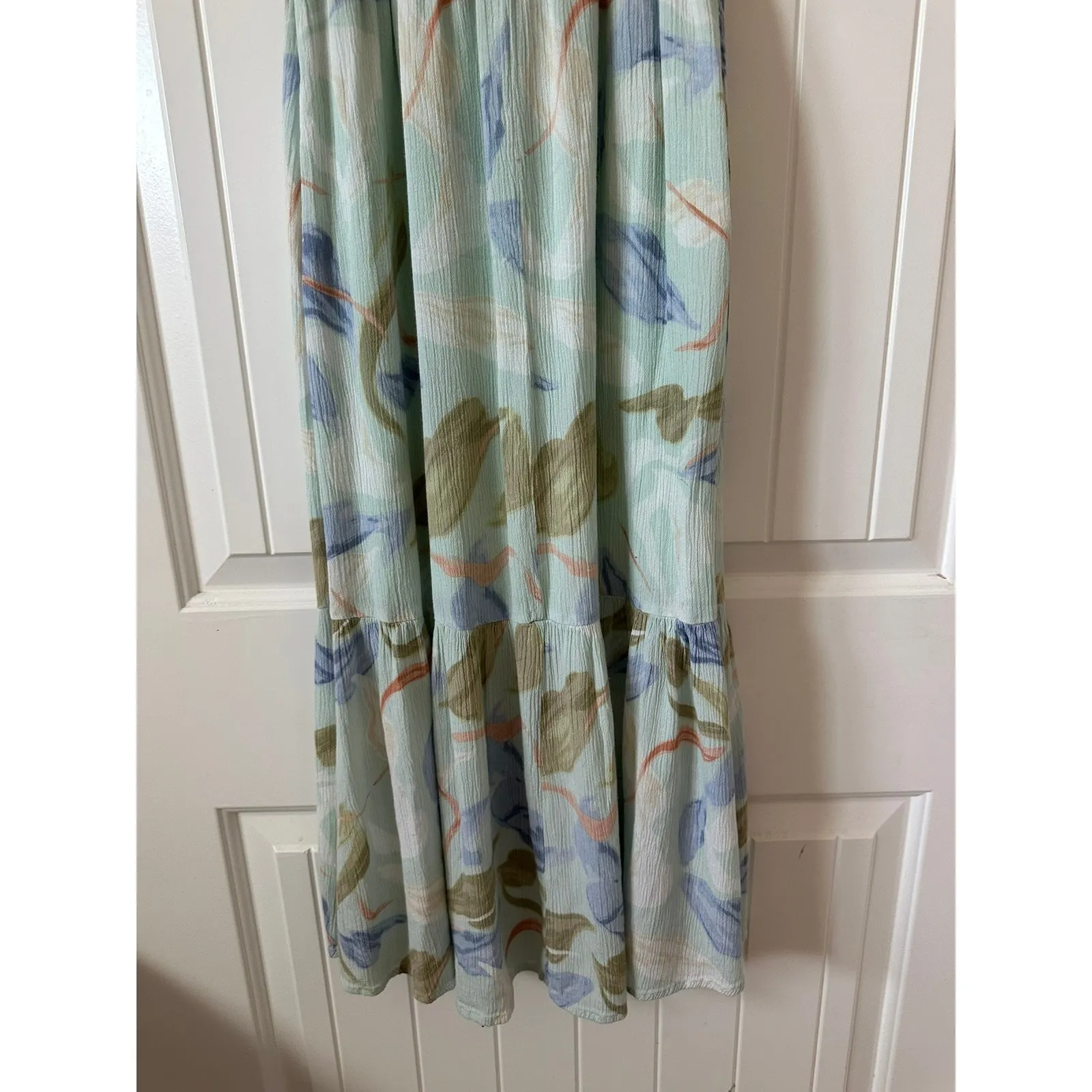 Abercrombie & Fitch Floral Midi Dress Button Front Casual Summer‎ XXS Petite - Image 6