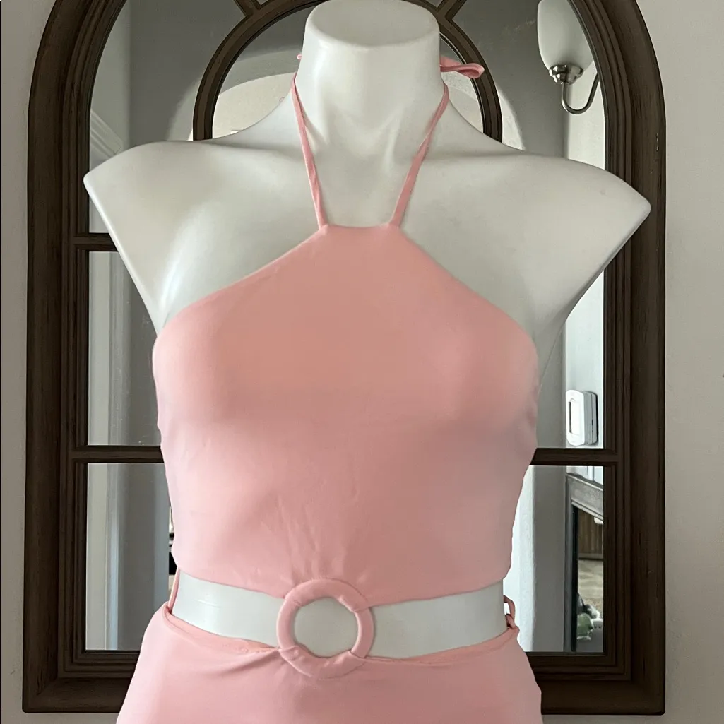 Alice + Olivia Marguerite Cutout Dress in English Rose/Pink, Size 2, NEW w/Tag - Image 10