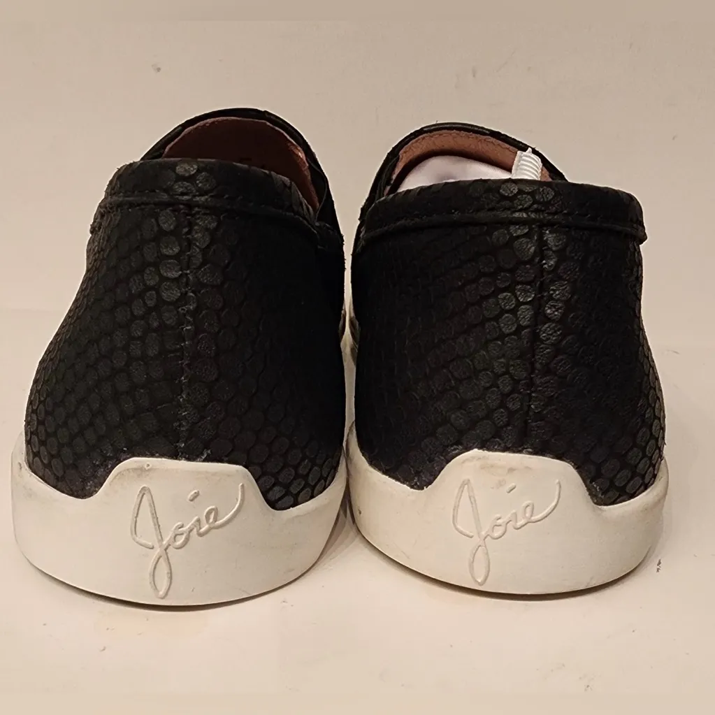 Joie Women's Kidmore Embossed Leather Slip-On Sneakers Women’s Black Size 6 - Image 4