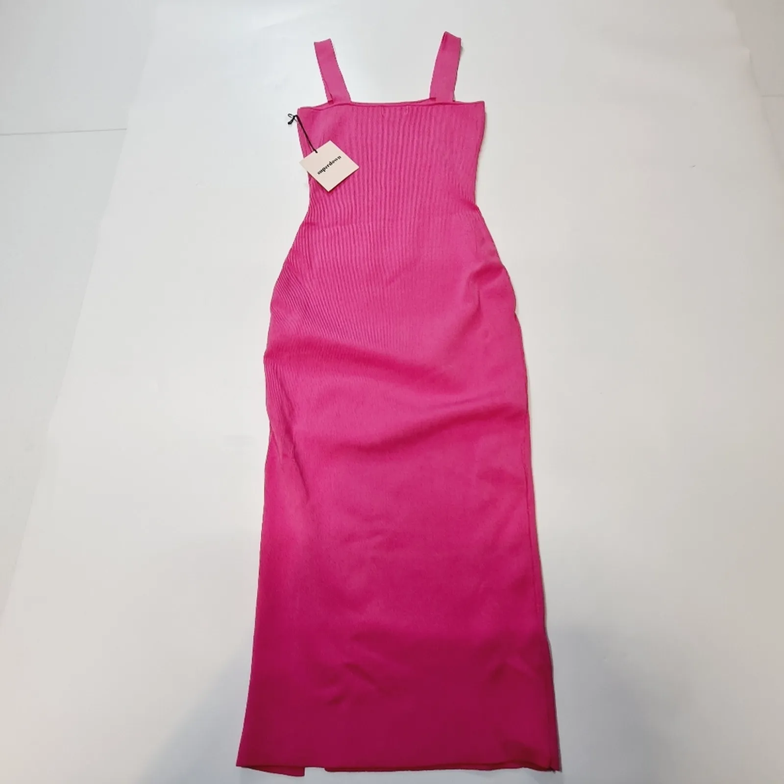 Superdown Zoe Square Neck Dress in Pink Medium - Image 10