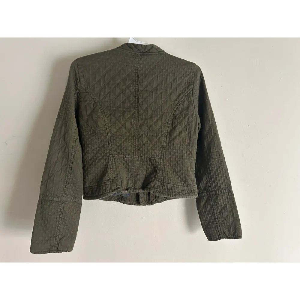 Anthropologie Hei Hei Green Quilted Riding Jacket Small - Image 2