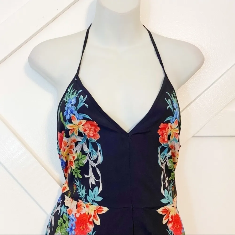 Keepsake Botanical Navy Floral Playsuit Romper Sz Small - Image 9